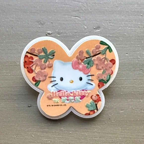 Sanrio Hello Kitty Floral Butterfly pin brooch - Picture 1 of 4